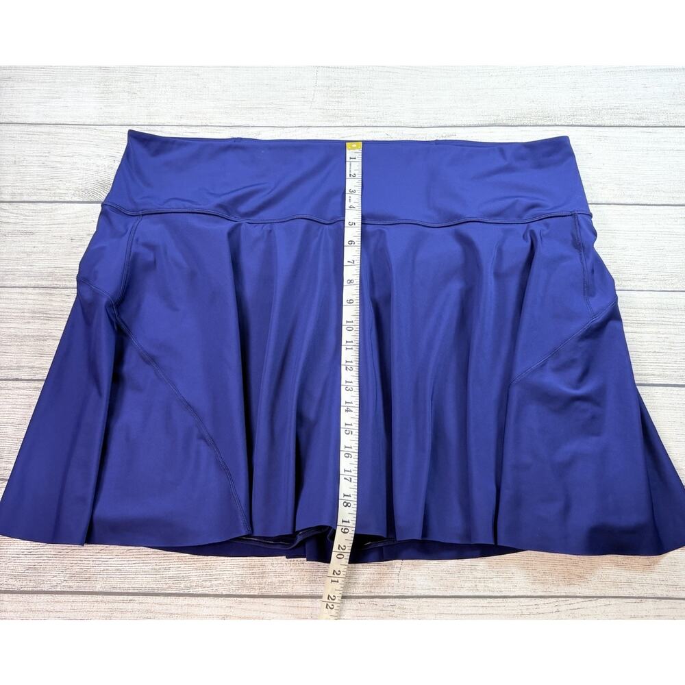 Athleta Ace Tennis Skort Navy Blue Sporty Stretch Pockets Size 3X - Picture 2 of 7